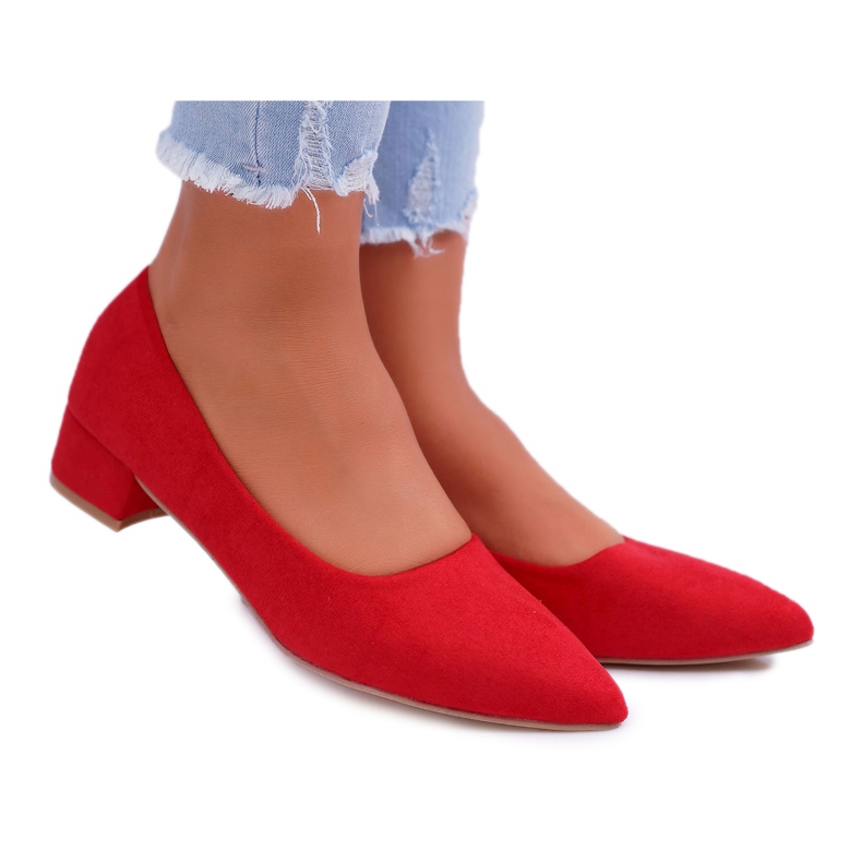 PS1 Classic Women's Pumps Suede Red Rheya