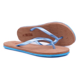 Women's Slippers Flip-flops Big Star Blue AA274A122 Women's Slippers Flip-flops Big Star Blue AA274A122