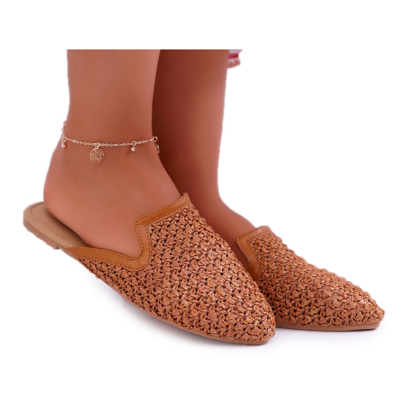 Elegant Women's Slippers Brown Vices 3301