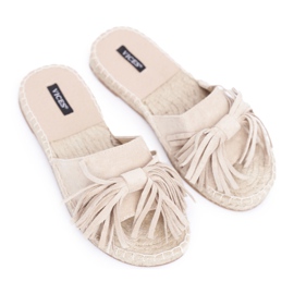 Women's Beige Boho Vices 8458 slippers