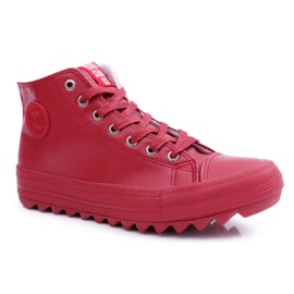 Women's Sneakers Big Star High Warm Red EE274112 Women's Sneakers Big Star High Warm Red EE274112