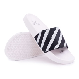 Aynna Women's White Slippers black Aynna Women's White Slippers black