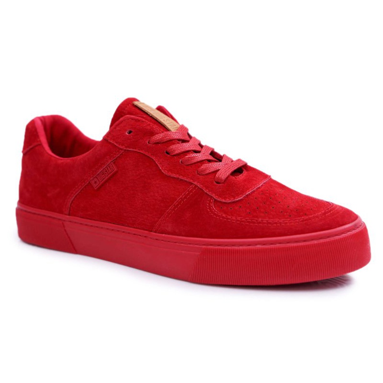 Men's Sneakers Low Big Star Suede Red EE174364