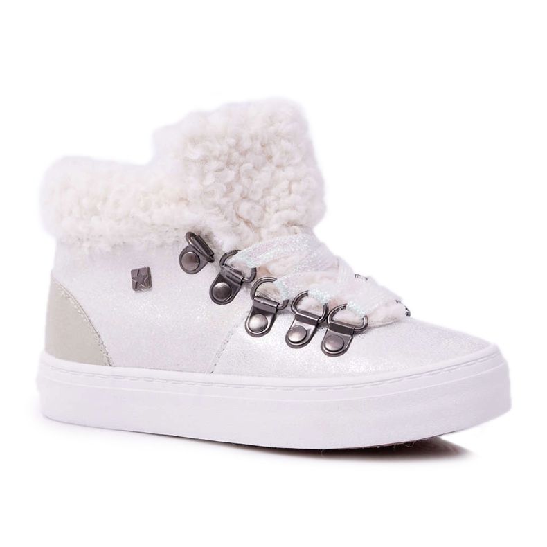 Children's Girl's Shoes Sneakers Big Star White EE374017