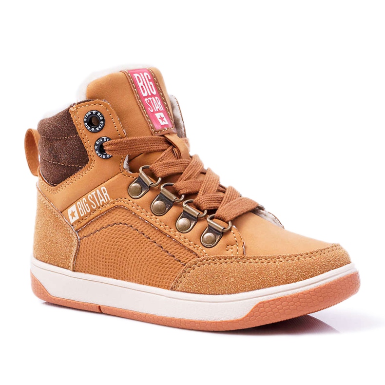 Children's Boy's Shoes Sneakers Big Star Sheepskin Camel EE374085 brown Children's Boy's Shoes Sneakers Big Star Sheepskin Camel EE374085 brown