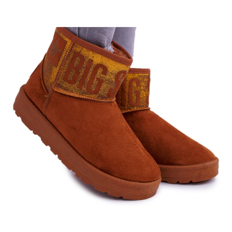 Women's Brown Warm Snow Boots Big Star EE274259 Women's Brown Warm Snow Boots Big Star EE274259