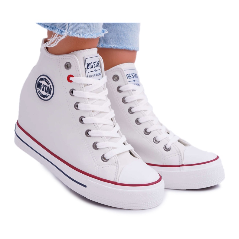 Women's Sneakers Big Star White EE274616 Women's Sneakers Big Star White EE274616