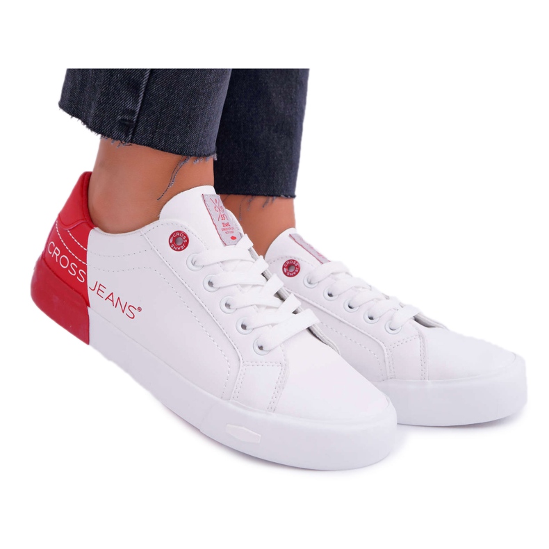 Women's Sneakers Cross Jeans White EE2R4016C red