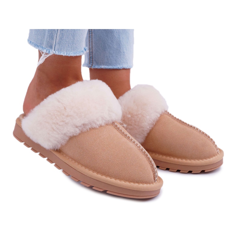 Women's Slippers Beige Mirendy