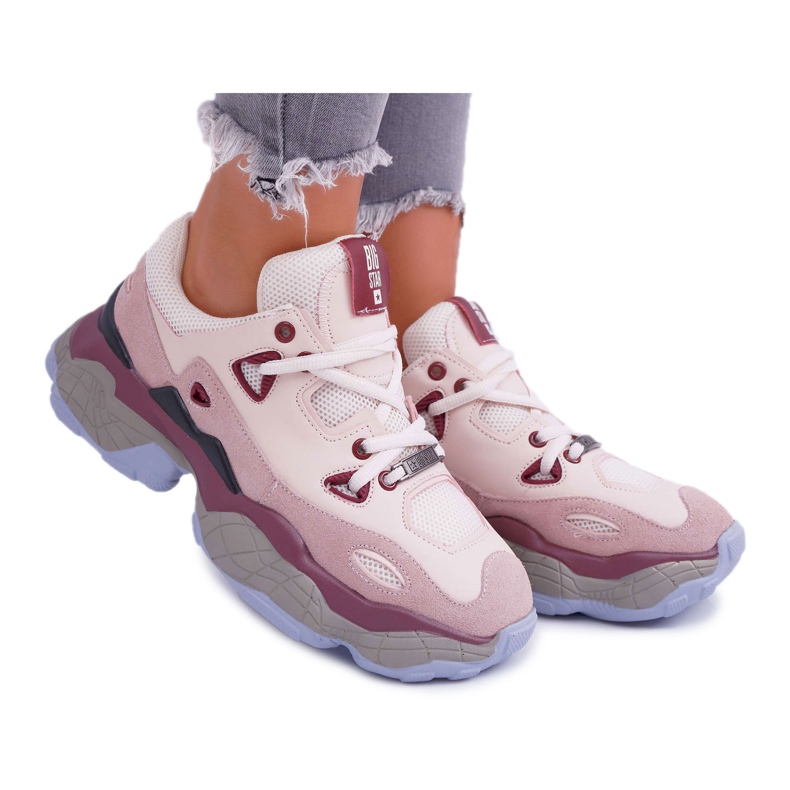 Women's Sport Shoes Big Star by Daniel Lopez FF274432 brown red multicolored