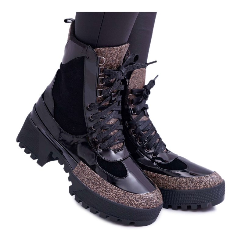 Women's High Boots Black Havok Trappers