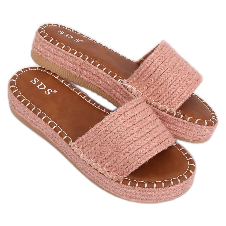 Pink espadrilles slippers 7970-PL Pink