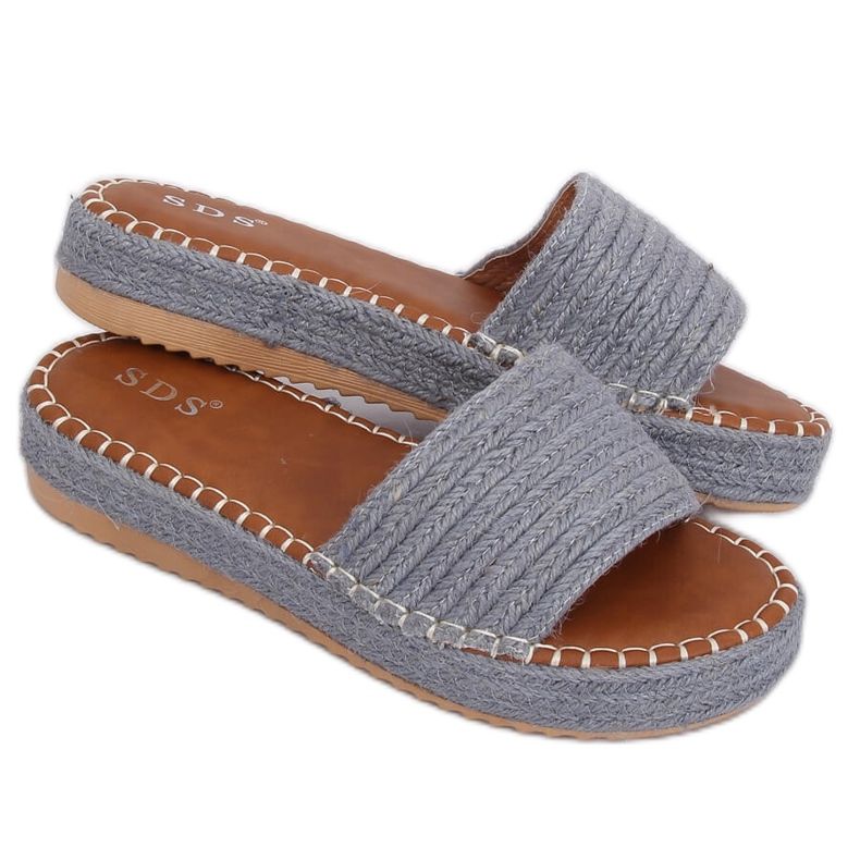 Blue espadrilles slippers 7970-PL Denim multicolored
