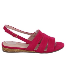 Fuchsia espadrilles sandals 9291 Fuxia pink