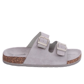 Gray scholka slippers BL3100-SF Gray grey
