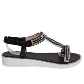 Black women's sandals 127-89 Black