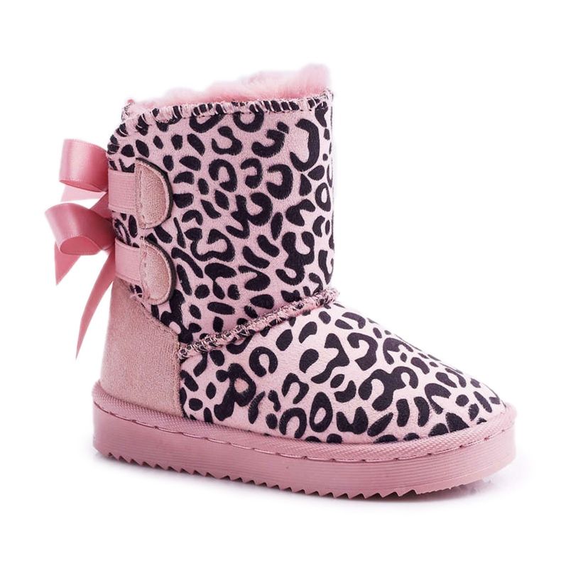 FRROCK Children's Snow Boots With Fur Pink Fiona FRROCK Children's Snow Boots With Fur Pink Fiona