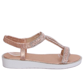 Champagne women's sandals 127-89 Champagne pink