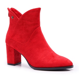 Women's Boots On High Heel Sergio Leone Red BT525