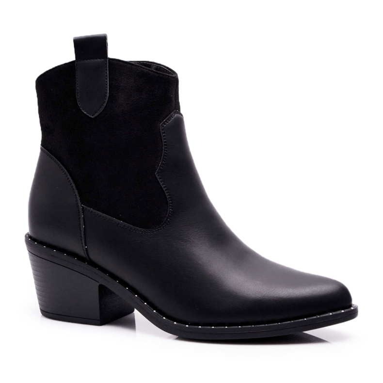S.Barski Women's Black Cowboy boots Barski 30-20