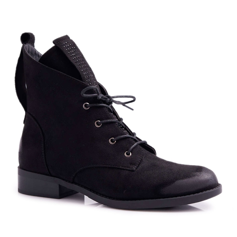 S.Barski Women's High Boots Black Suede Barski 75-13
