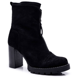 FRERY Women's Boots On Heel Black Frann