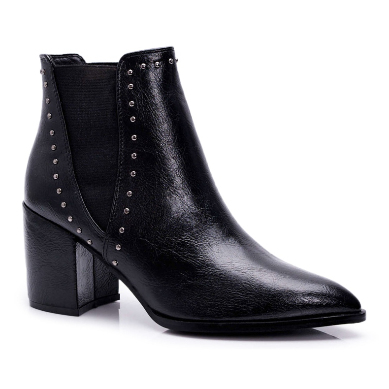 FRGIV Black Trini Women's Boots On High Heel