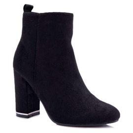 Women's Boots On High Heel Black Sadie