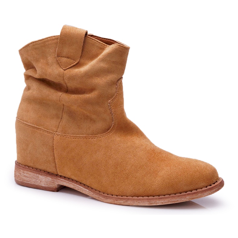 MSMG Women's Ankle boots Camel Ellen brown