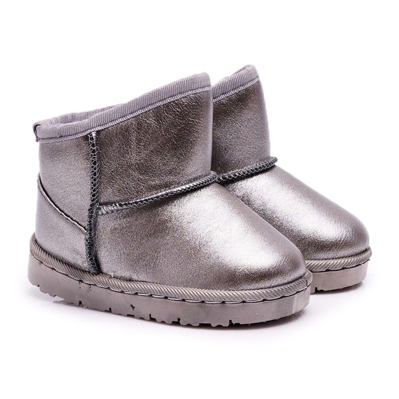 FRROCK Warm Children's Snow Boots Pewter Scooby grey