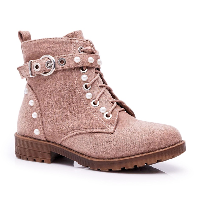 FP1 Pearls Khaki Nargos children's boots pink