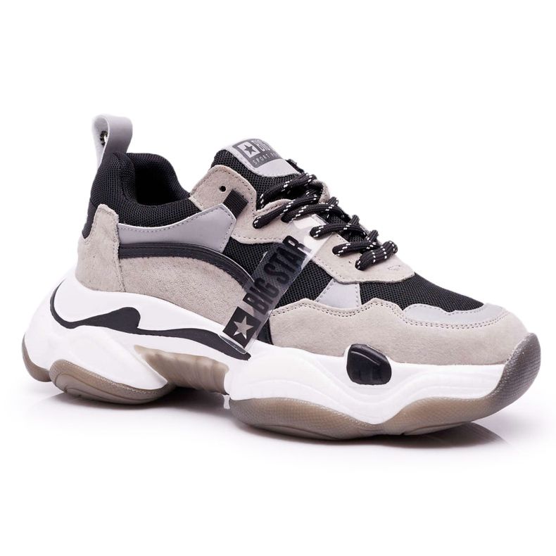 Women's Sport Shoes Big Star by Daniel Lopez Gray FF274427 grey