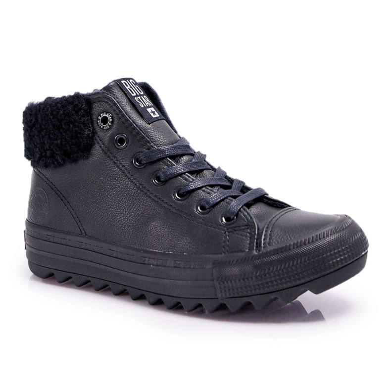 Women's Sneakers Big Star High Warmed Black EE274145