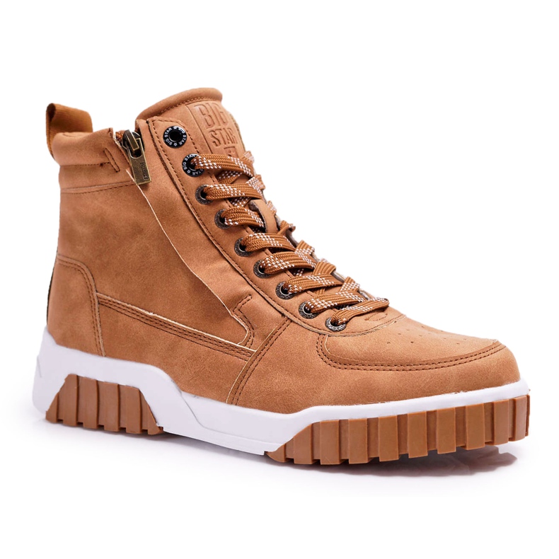 Women's Sport Shoes Big Star High Camel EE274224 brown
