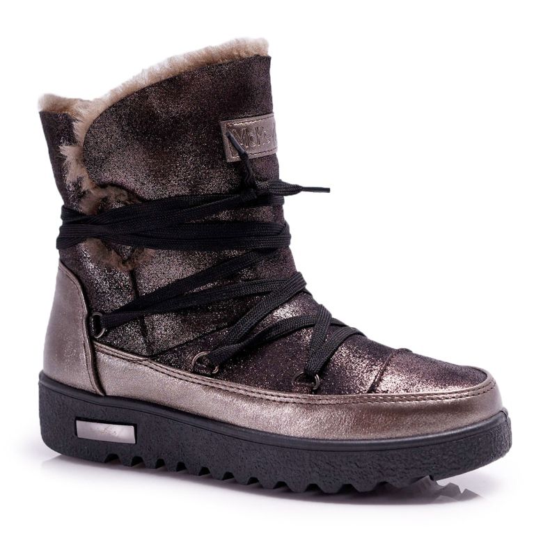 Vinceza Women's Snow Boots With Fur Dark Gray Fereni grey