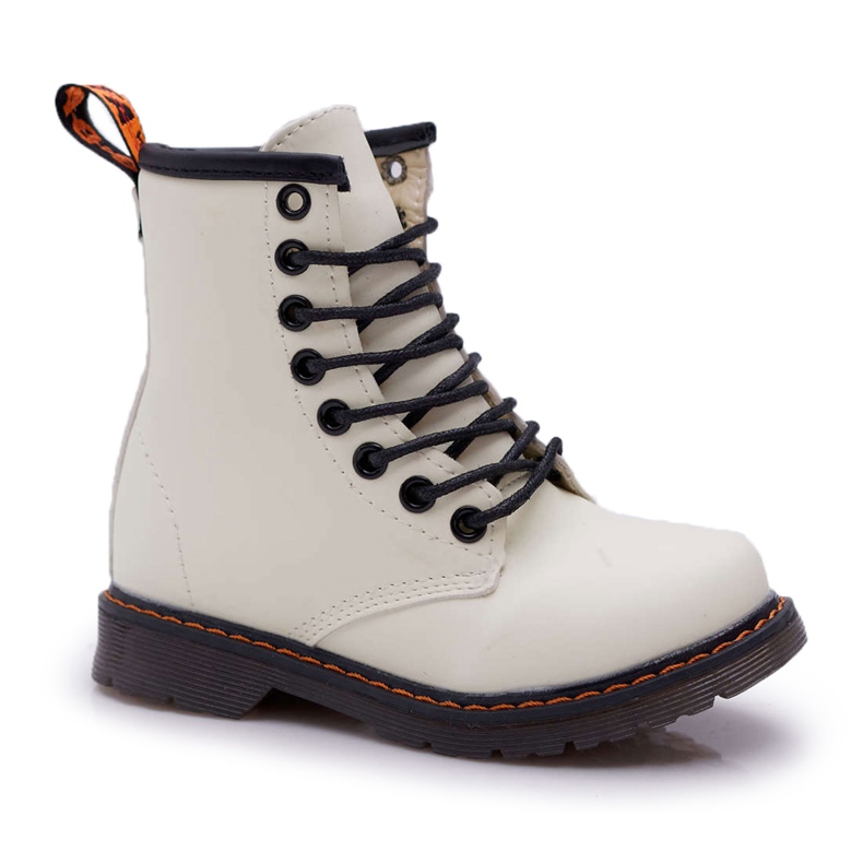 FRROCK Children's warm boots with a zipper, phosphorescent white gabby