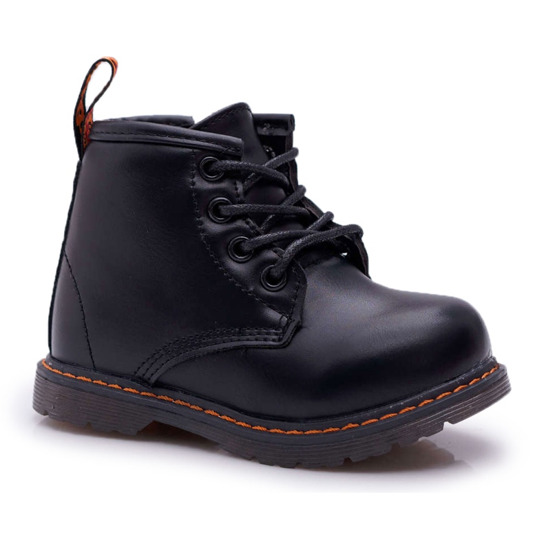 FRROCK Children's Black Goopy Warm Boots with a Zipper