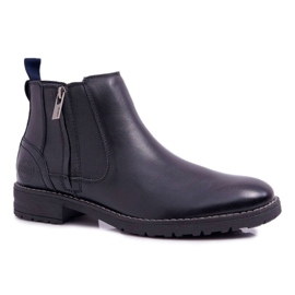 Men's Boots Leather Big Star Black EE174287