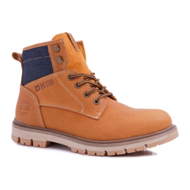Men's Leather Boots Big Star Camel EE174266 brown Men's Leather Boots Big Star Camel EE174266 brown