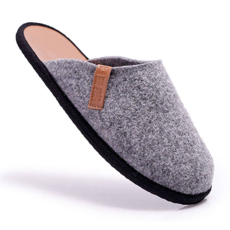 Men's Home Slippers Big Star Gray D167177A grey Men's Home Slippers Big Star Gray D167177A grey