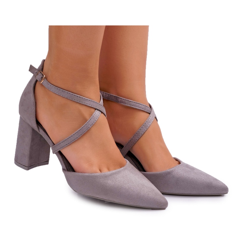 PS1 Women's Pumps On A Heel In Spitz Gray Future grey PS1 Women's Pumps On A Heel In Spitz Gray Future grey
