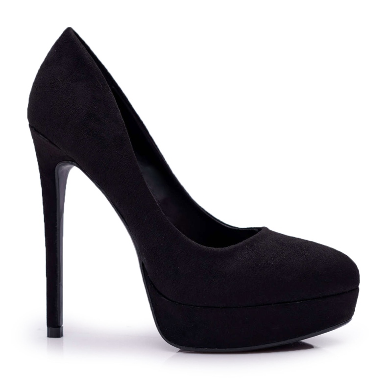 SEA Women's Stilettos Suede Platform Black Gervalo SEA Women's Stilettos Suede Platform Black Gervalo