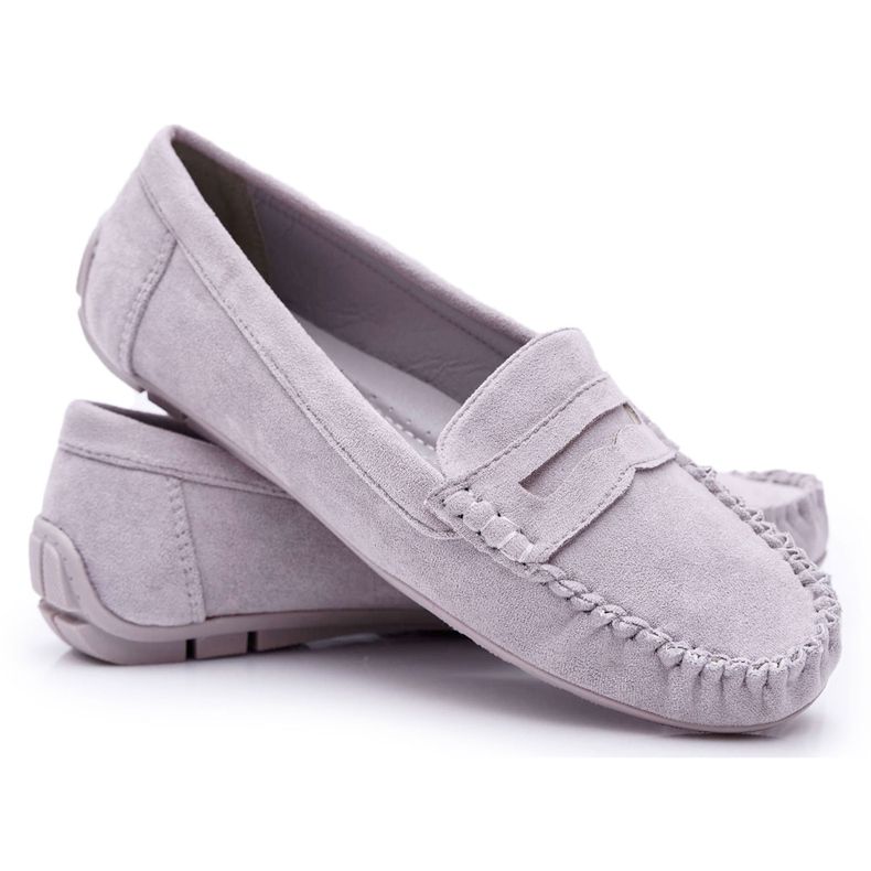 SEA Women's Gray Loafers Suede Bolero grey SEA Women's Gray Loafers Suede Bolero grey