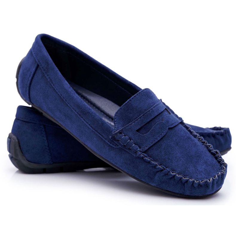 SEA Women's Loafers Navy Blue Suede Bolero