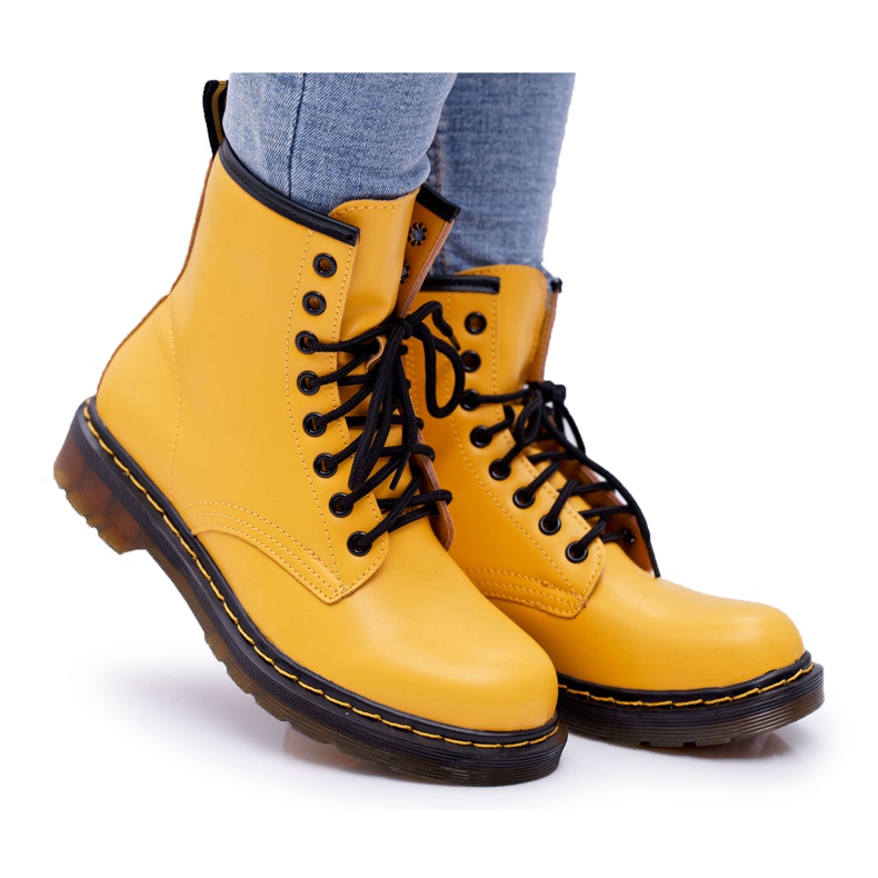 SEA Women's Boots Trappers Yellow Gangsta