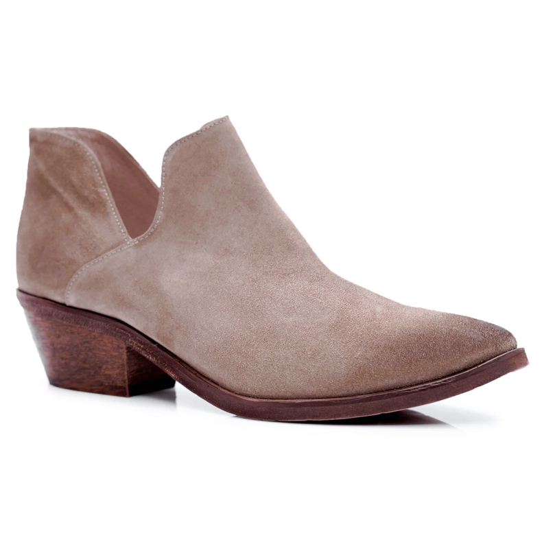 Nicole Women's Boots Beige Spring Leather Anabella