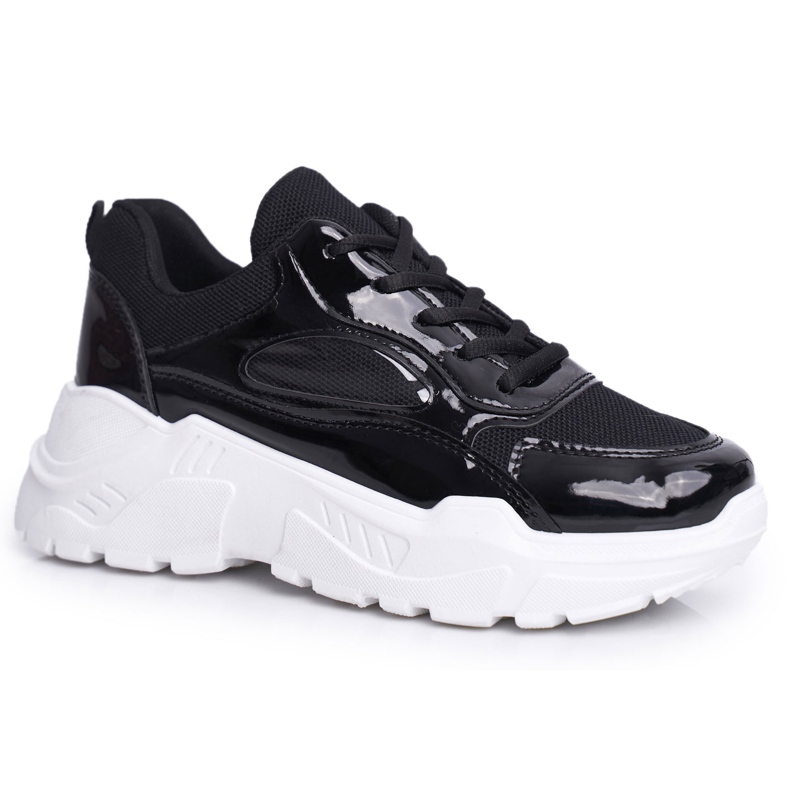 BUGO Women's Sport Shoes Lacquered Black Wenson