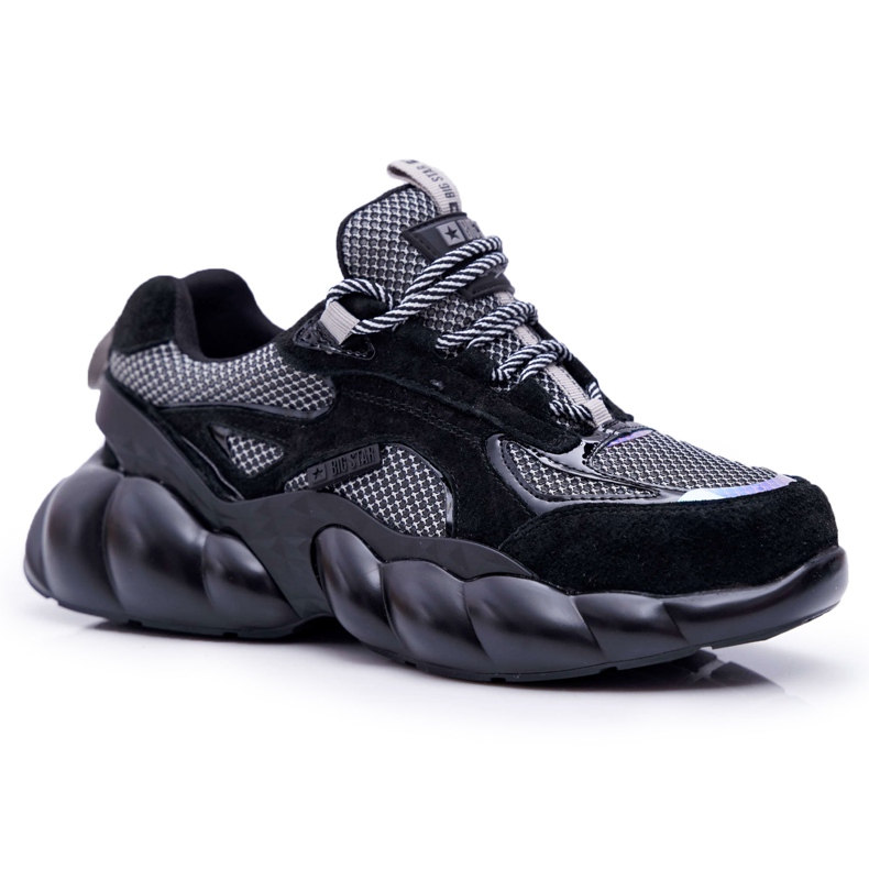 Women's Sport Shoes Big Star by Daniel Lopez Black Gray FF274A553 grey
