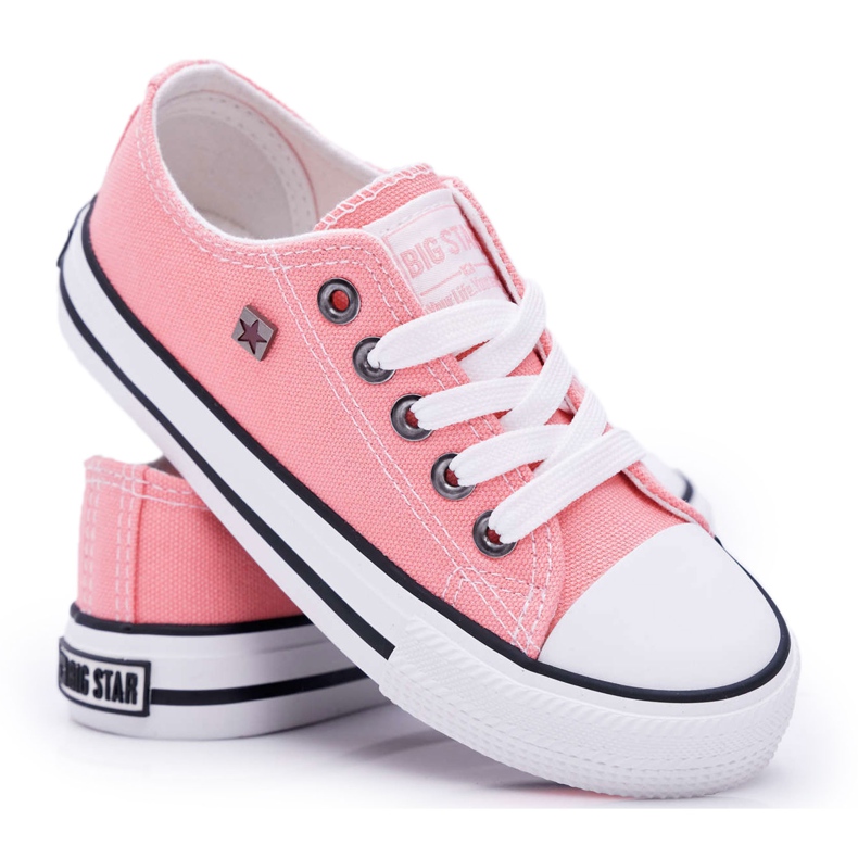 Children's Sneakers Big Star Salmon FF374204 ['pink'] pink