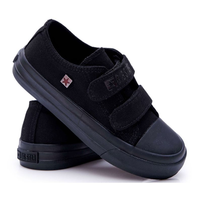 Children's Shoes Sneakers Big Star With Velcro Black FF374095